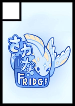 Sakana Fridge circle cut